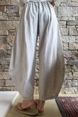 Frame Cotton Vintage Wash Barrel Pant Stone